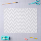 Grijs en wit chevron tissuepapier (Craft)