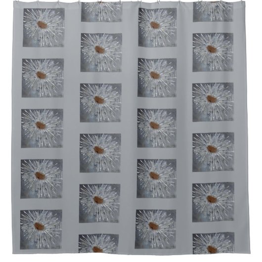 Grijs en wit douchegordijn (Voorkant)