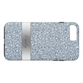 Grijs en wit Encrusted Diamonds Glitter Patroon Case-Mate iPhone Case (Achterkant (Horizontaal))