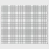 Grijs en wit geplakt |Groot patroon| Cadeaupapier (Vlak)