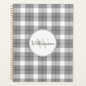 Grijs en wit geruit planner (Voorkant)