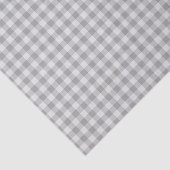 Grijs en wit Gingham Tissuepapier (Detail)