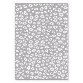 Grijs en wit Luipaard Print Kaart (Achterkant)