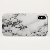 Grijs en wit marmer zwart rack Case-Mate iPhone case (Achterkant (horizontaal))