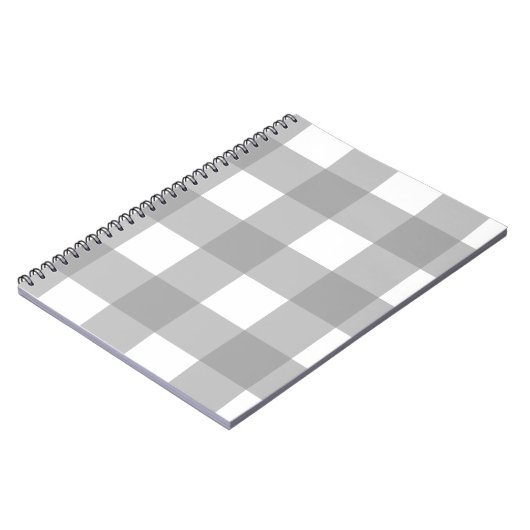 Grijs en Wit Notitieboek (Linkerzijde)