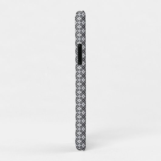 Grijs en Wit Patroon Case-Mate iPhone Case (Achterkant/rechts)