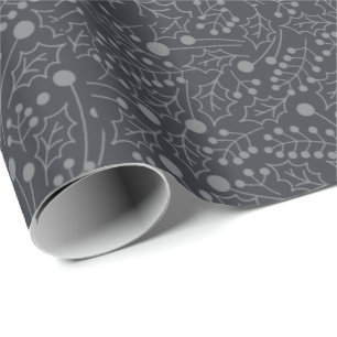 Grijs en Wit Perfect Kerstfeest Cadeaupapier
