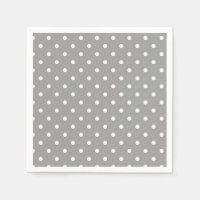 Grijs en wit polka dot moderne glamour