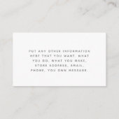 Grijs en wit sociale links Kaarten invoegen (Achterkant)