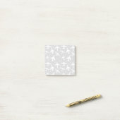 Grijs en wit vliegtuig met patroon post-it® notes (Op bureau)
