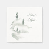 Grijs en wit Waterverf Papier servet (Voorkant)