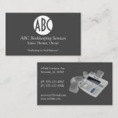 Grijs en witboek visitekaartje (Voorkant / Achterkant)