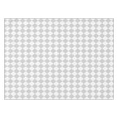 Grijs en Witte Argyle Tafelkleed (Voorkant (Horizontaal))