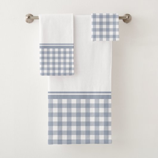 Grijs en witte buffelplaat bad handdoek (Insitu)