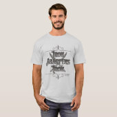 Grijs en zilver IJzer Sharpens Iron T-shirt (Voorkant volledig)