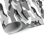 Grijs en zwart camouflage inpakpapier (Rol Hoek)