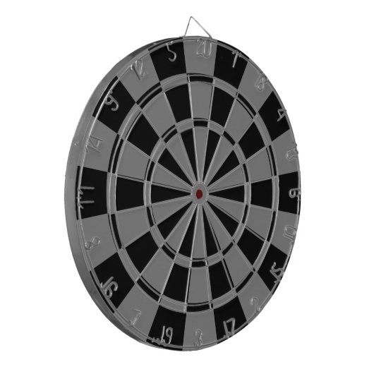 Grijs en zwart dartbord (Voorkant Links)