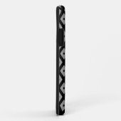 Grijs en zwart diamantpatroon Case-Mate iPhone case (Achterkant/rechts)