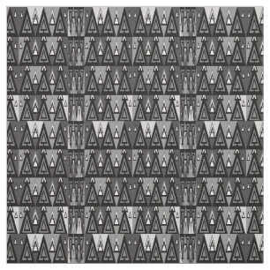 Grijs en zwart geometrisch driehoekpatroon, stof