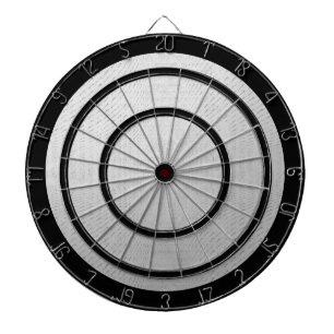 Grijs en Zwart Reglement Dart Board Dartbord