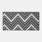 Grijs en zwart schets chevron bureaumat (Voorkant)