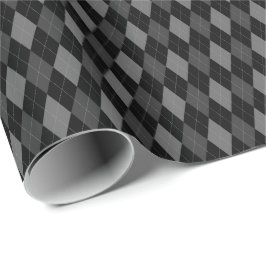 Grijs en zwart stijlpapier cadeaupapier