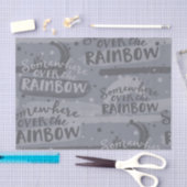 GRIJS ERGENS BOVEN DE REGENBOOG TISSUEPAPIER (Craft)