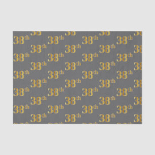 Grijs, Faux Gold 38e (achtendertig) evenement Tissuepapier