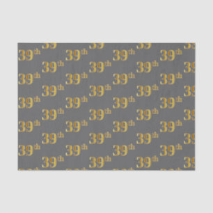 Grijs, Faux Gold 39th (negenendertig) evenement Tissuepapier