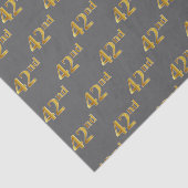 Grijs, Faux Gold 42e (42e) evenement Tissuepapier (Detail)