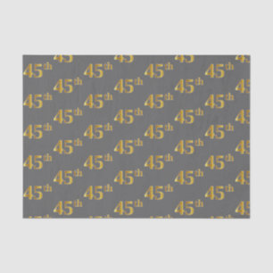 Grijs, Faux Gold 45e (vijfenveertigste) Evenement Tissuepapier