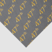 Grijs, Faux Gold 47e (47e) evenement Tissuepapier (Detail)