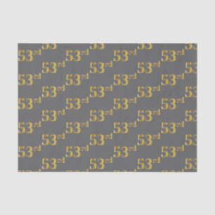 Grijs, Faux Gold 53e (53e) evenement Tissuepapier