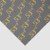 Grijs, Faux Gold 53e (53e) evenement Tissuepapier (Detail)