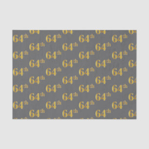 Grijs, Faux Gold 64e (64e) evenement Tissuepapier
