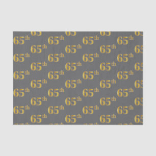 Grijs, Faux Gold 65e (vijfenzestigste) Evenement Tissuepapier