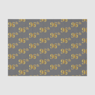 Grijs, Faux Gold 96th (Zesde negenennegentig) even Tissuepapier