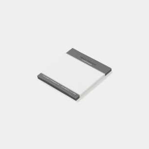 Grijs Faux leder Post-it® Notes