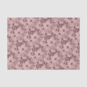grijs Floral Pattern Chic Elegant Prachtig Tissuepapier