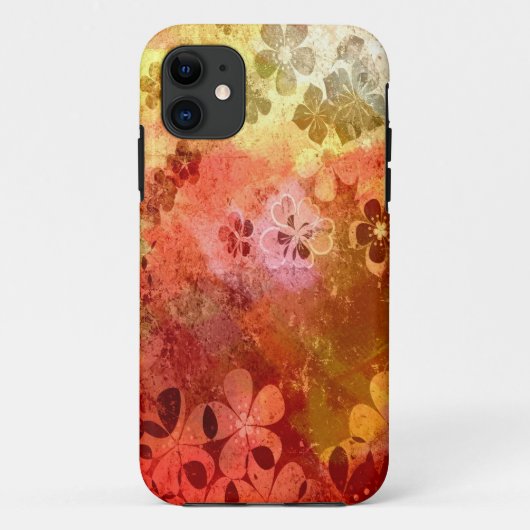 grijs floreel patroon 2 Case-Mate iPhone case (Achterkant)