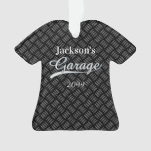 Grijs Garage Shirt Shaped Ornament