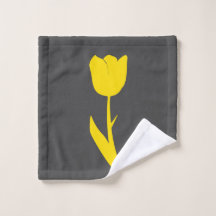 Grijs Geel Tulp Donkergrijze Stempel