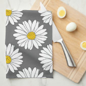 grijs geel wit dagboek theedoek (Quarter Fold)