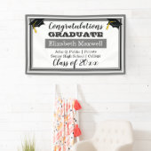 Grijs | Gefeliciteerd Afstuderen Afstuderen Spandoek (Insitu)