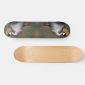Grijs gekroond kraan vogel skateboard (Horizontaal)