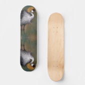 Grijs gekroond kraan vogel skateboard (Voorkant)