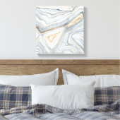Grijs, gemarmerd abstract ontwerp canvas afdruk (Insitu (Slaapkamer))
