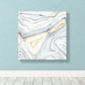 Grijs, gemarmerd abstract ontwerp canvas afdruk (Insitu (Houten vloer))