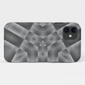 grijs geometrisch patroon Case-Mate iPhone case (Achterkant (horizontaal))
