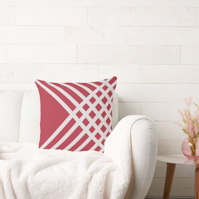 Grijs geometrisch Sierkussen (Bank)